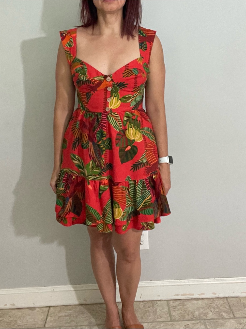 Farm Rio Forest Birds Mini Dress